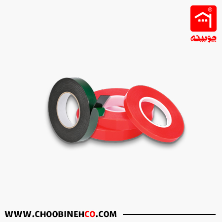 چسب دوطرفه ژله ای و چسب دو طرفه پی وی سی شفاف بی رنگ - و چسب 2 طرفه فومی - چوبینه