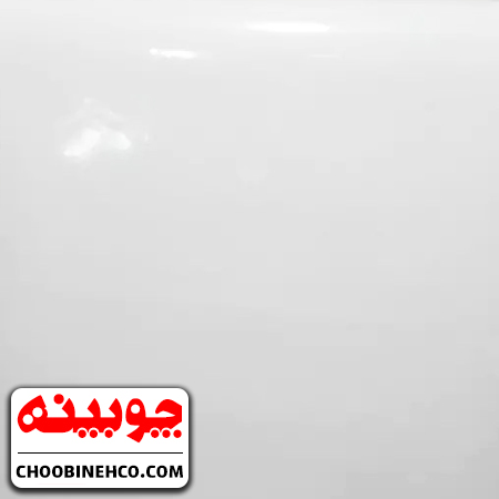 برچسب کابینت هایگلاس سفید پشت نقره ای اصلی چوبینه کد 662
