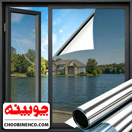 برچسب پلاتین شیشه شرکت چوبینه - کد 4011 عرض نیم متر یا 50 سانتیمتر
